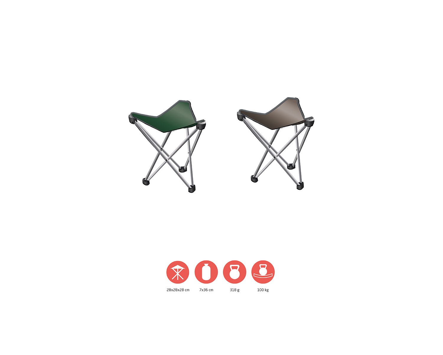 Supai Mini dreibeiniger Stuhl - Falcon Grey