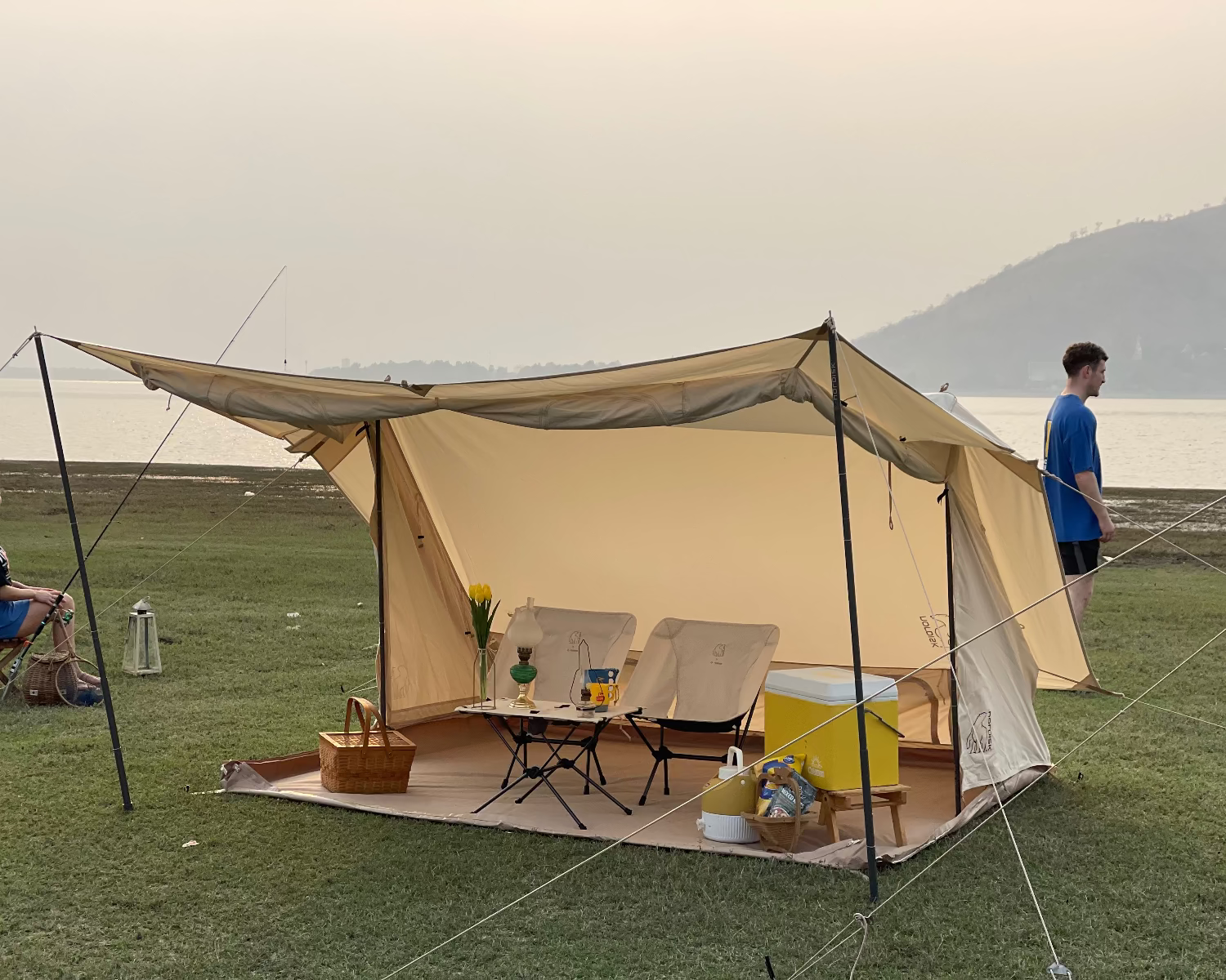 Ydun Sky 5.5 Glamping Zelt - 5.5 m² | 4 Personen | Sandshell