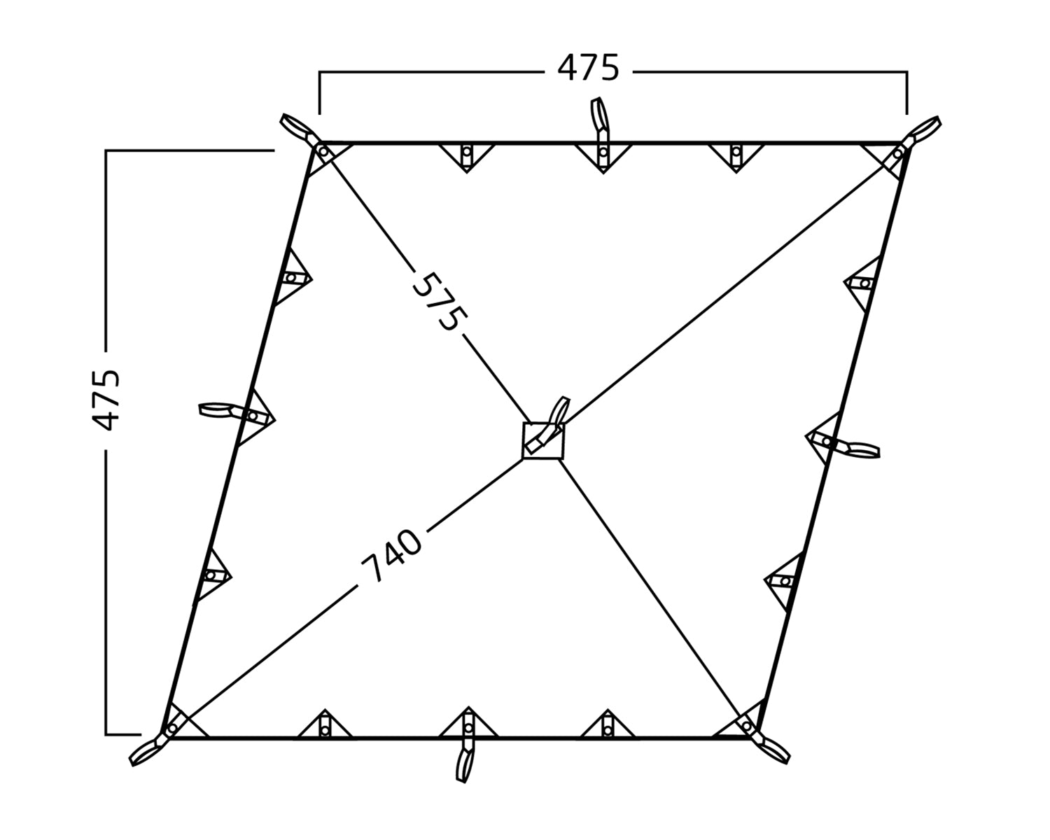 Kari 20 Diamond - 20 m² - Natural