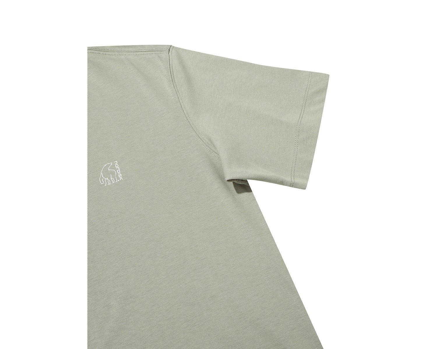 Tea Time Cartoon Eisbär T-Shirt Unisex - Khaki