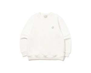 Cartoon Sauna Eisbär Graphic Sweatshirt Unisex - Off White