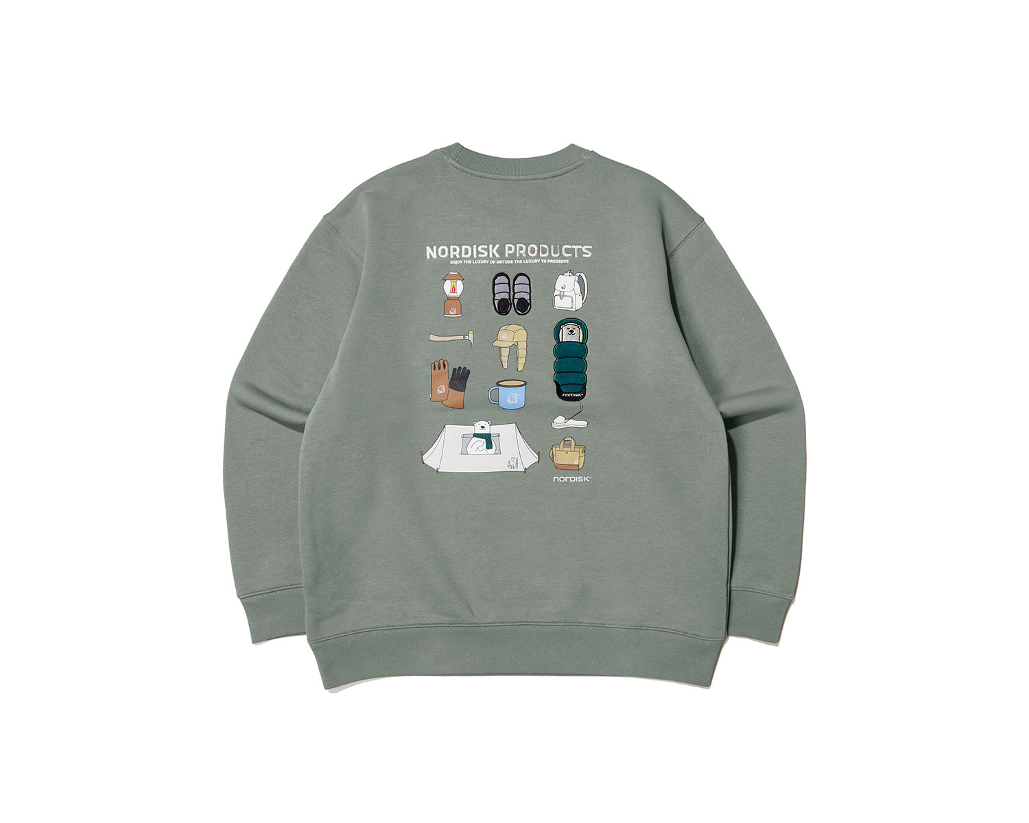 Camping Sweatshirt Unisex - Jade