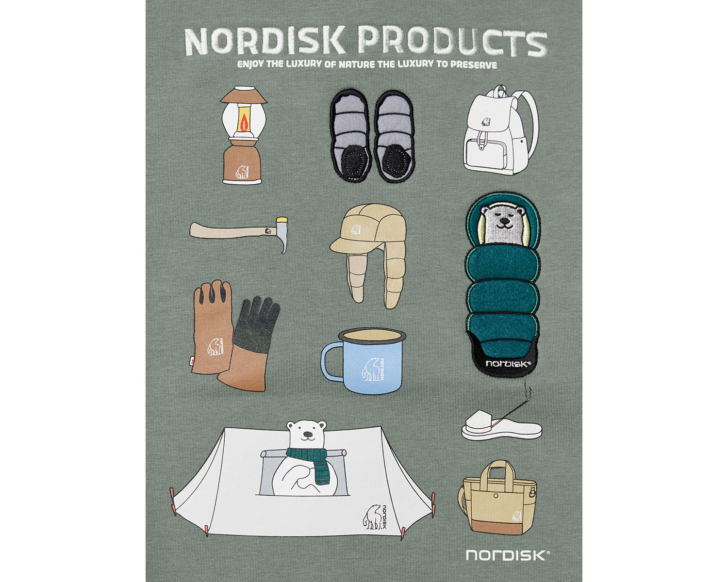 Camping Sweatshirt Unisex - Jade