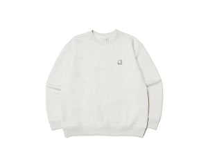 Camping Sweatshirt Unisex - Oatmeal Melange Beige