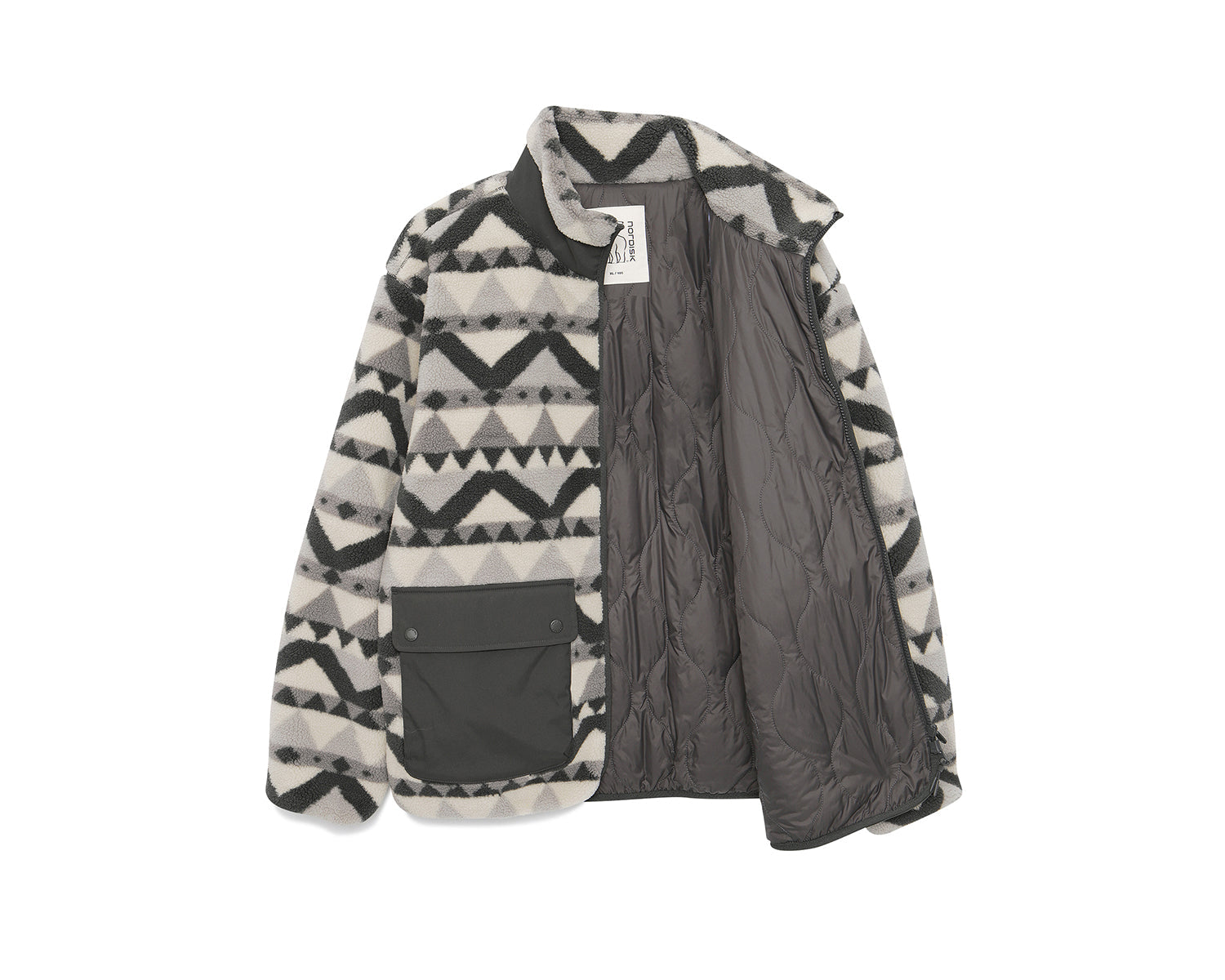 Fleecejacke Unisex - Grey