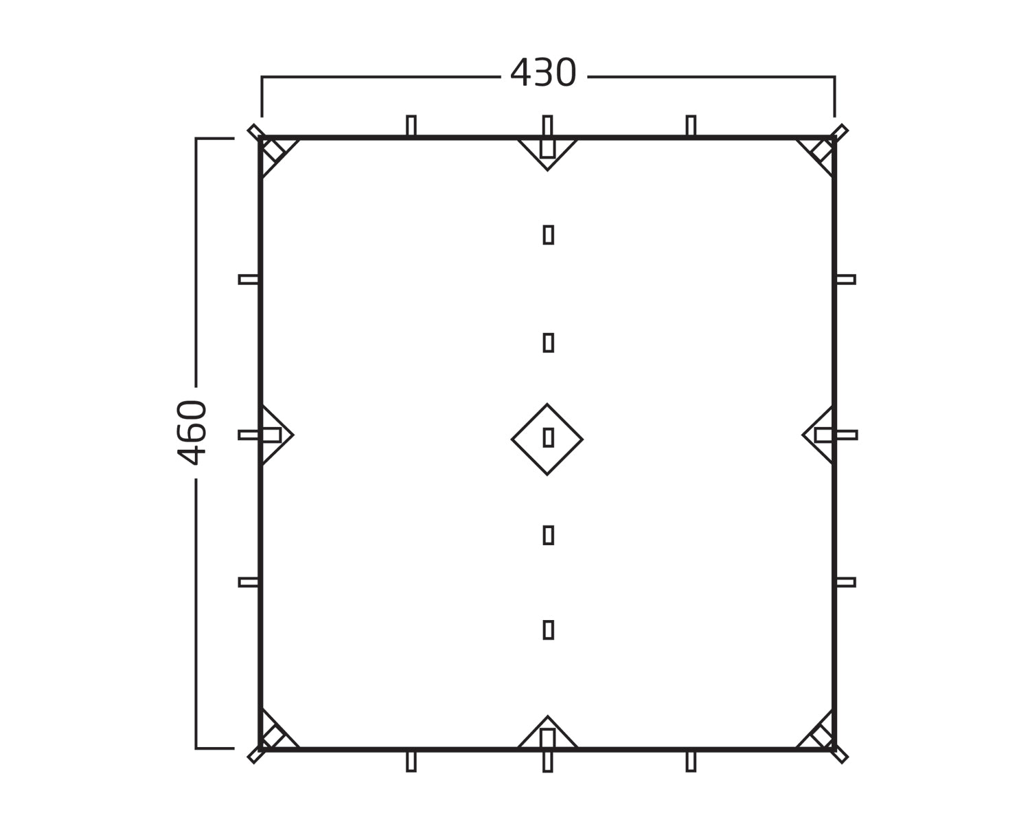 Voss 20 m² SI - 20 m² - Forest Green