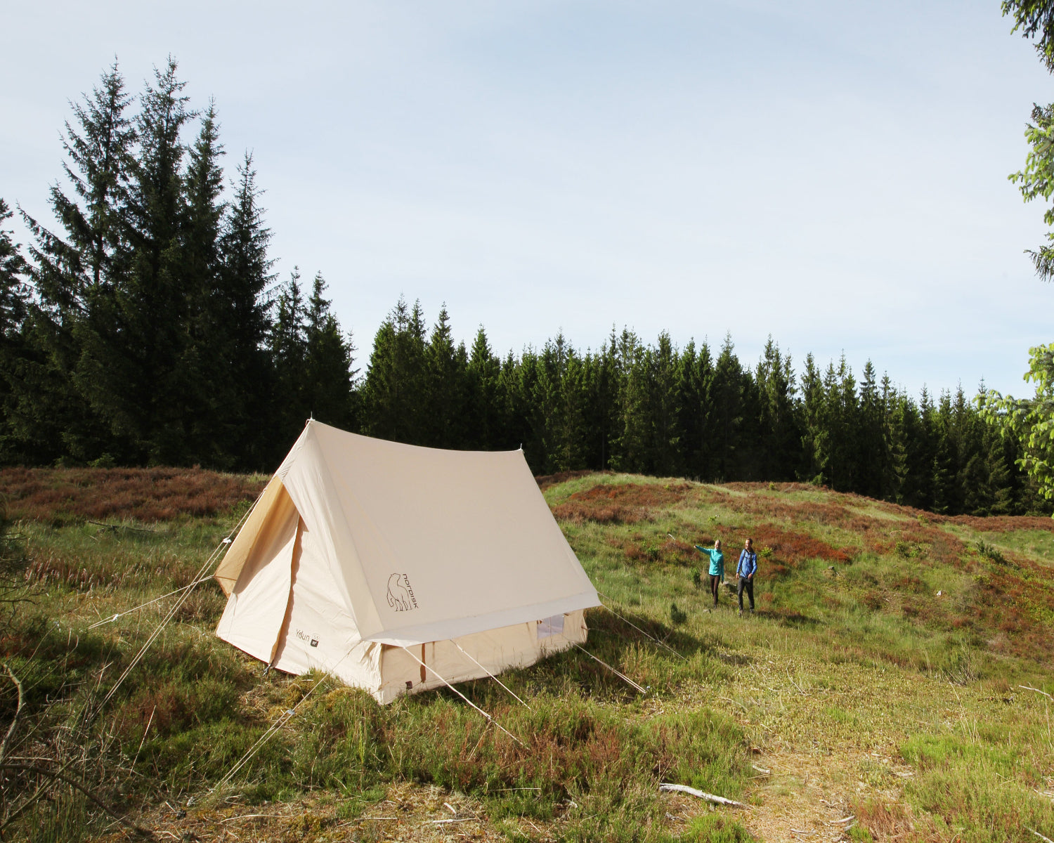 Ydun 5.5 Glamping Zelt - 5.5 m² | 4 Personen | Sandshell