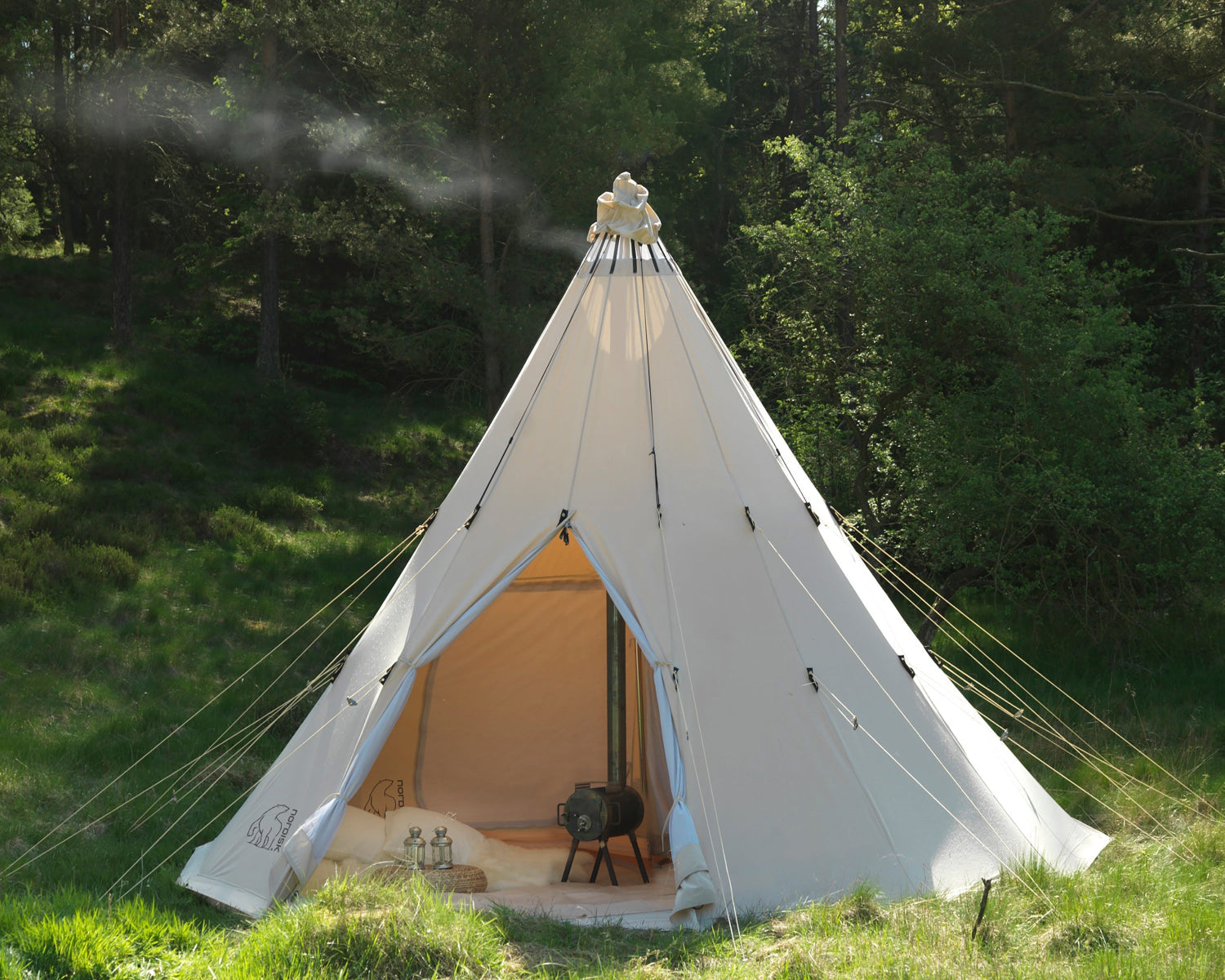 Alfheim 19.6 Glamping Zelt - 19.6 m² | 8 -10 Personen | Sandshell