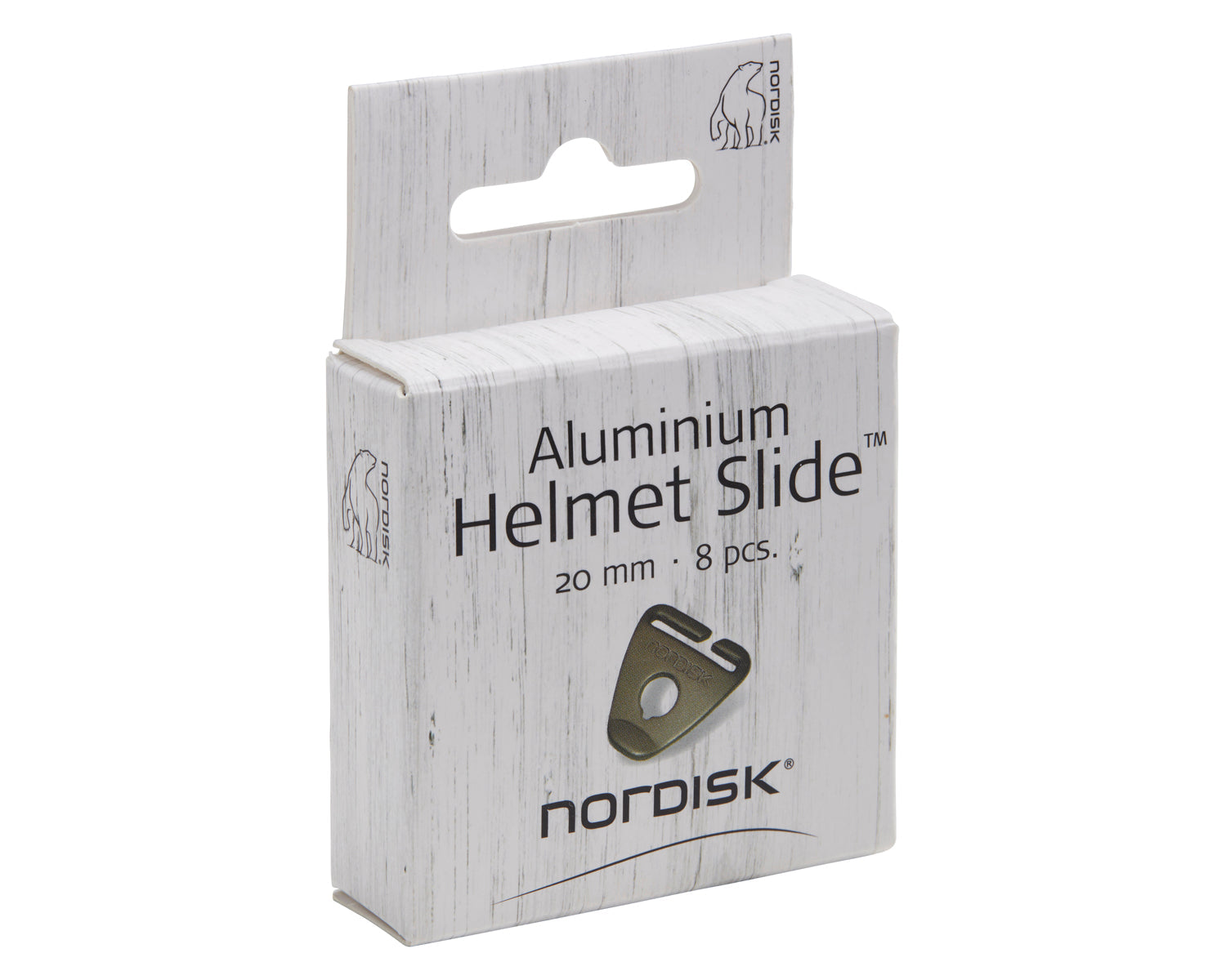 Aluminium Helmet Slide 25mm - Mat aluminium