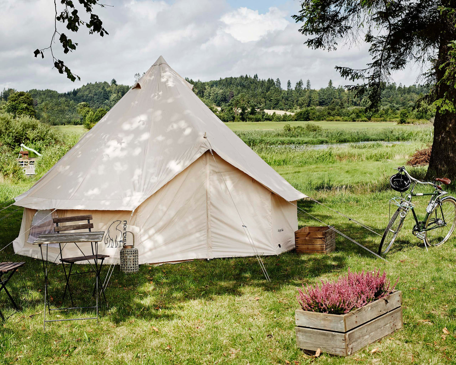 Asgard 12.6 Glamping Zelt - 12.6 m² | 6 Personen | Sandshell