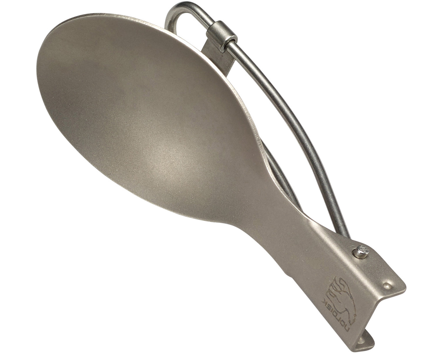 Titanium foldable spoon - Spoon - Matt Silver