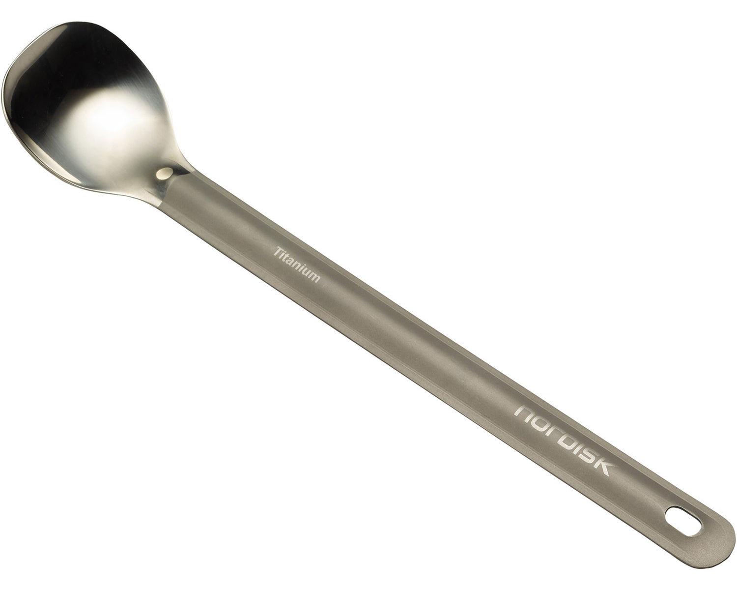 Titanium spoon XL - Matt Silver